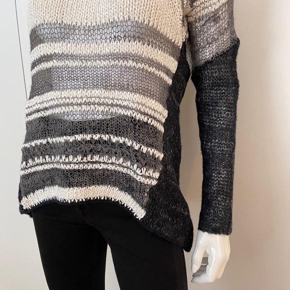 HELMET LANG Knitted Silk and Alpaca-Blend Sweater - Picture 8 of 11